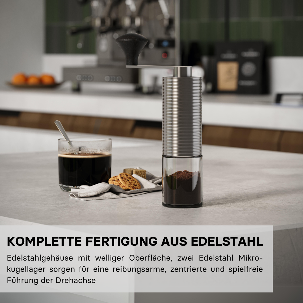 millone® compact Kaffeemühle, Edelstahl